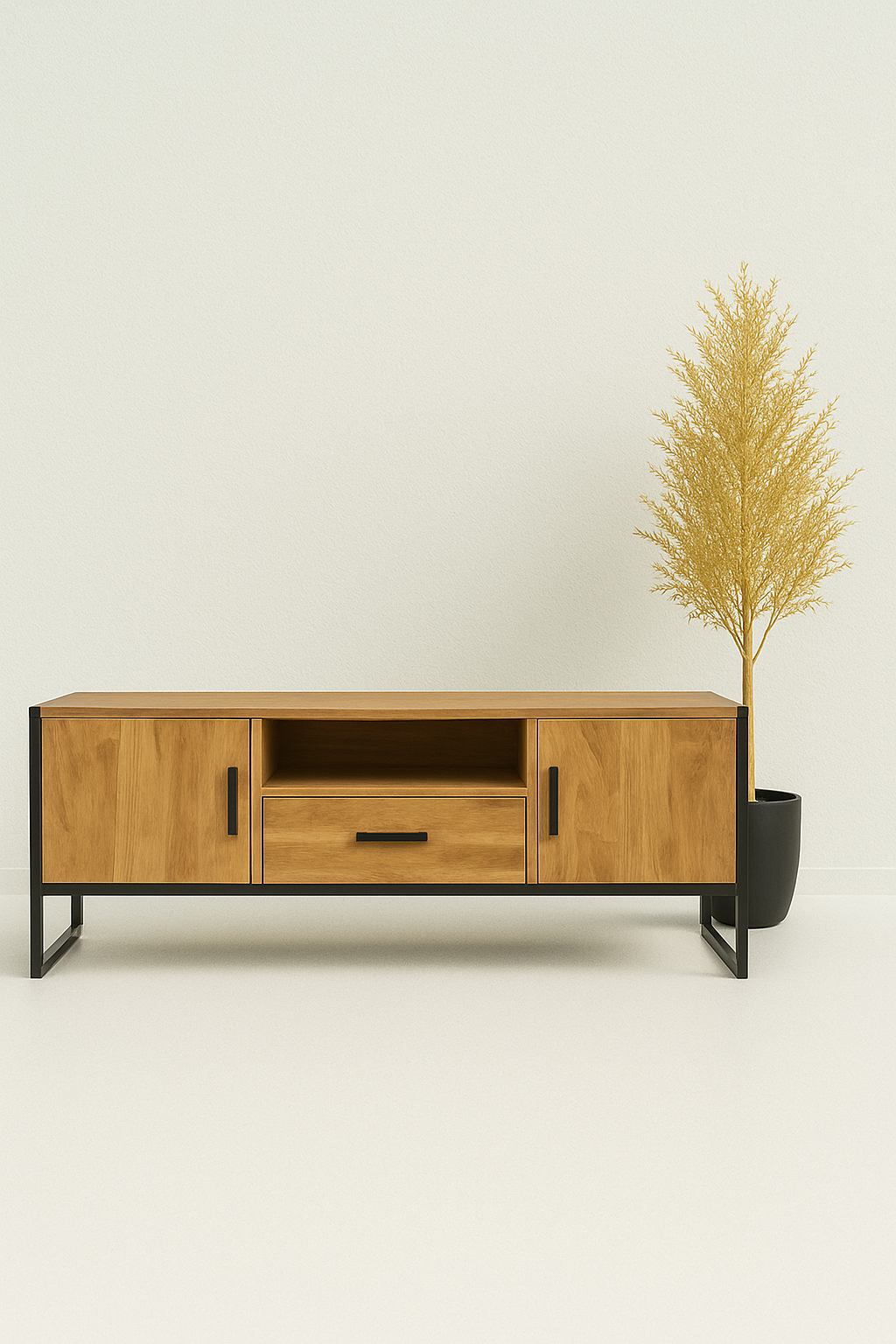 Two Drawers with Two Doors Media Unit
