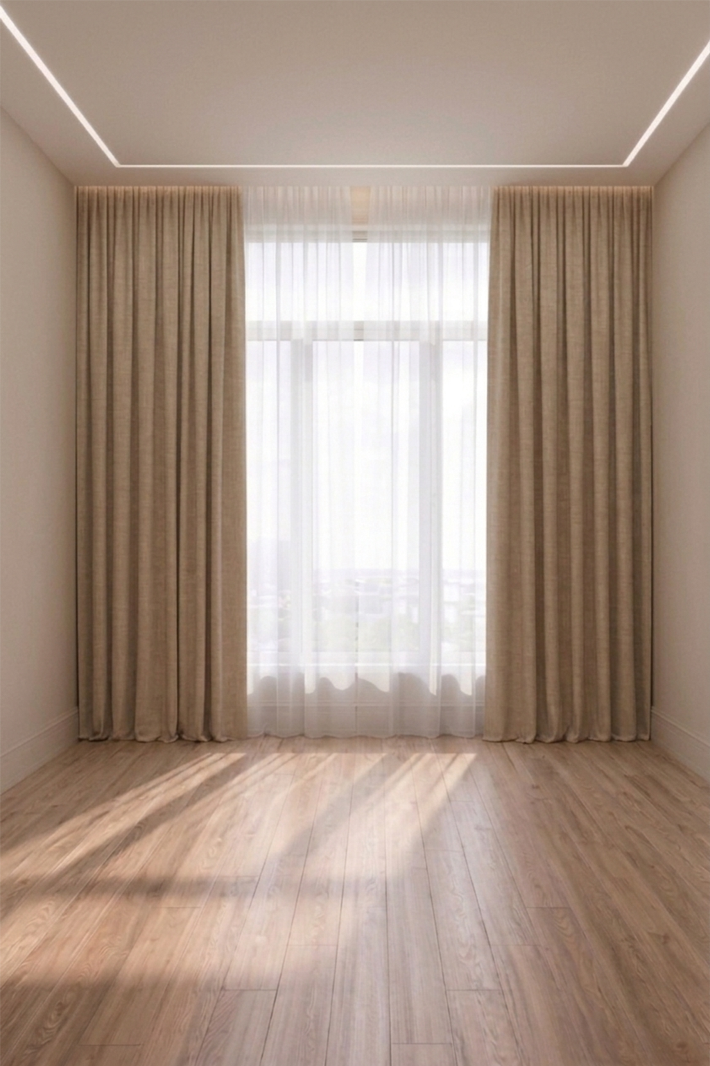 American Style Standard Sheer Premium Blackout Curtains
