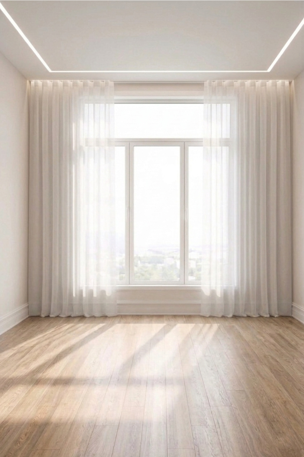 Wave Style Standard Sheer Curtains